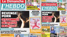Voici la Une de Le Dimanche/L'Hebdo de ce Dimanche 22 Octobre 2023