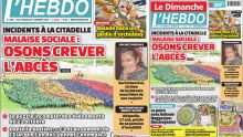 Voici la Une de Le Dimanche/L'Hebdo de ce Dimanche 29 Octobre 2023