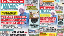 Voici la Une de Le Dimanche/L'Hebdo de ce Dimanche 17 Mars 2024