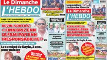 Voici la Une de Le Dimanche/L'Hebdo de ce Dimanche 14 Avril 2024