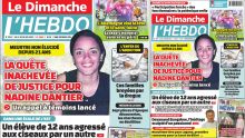 Voici la Une de Le Dimanche/L'Hebdo de ce Dimanche 23 Juin 2024
