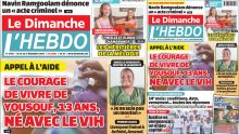 Voici la Une de Le Dimanche/L'Hebdo de ce Dimanche 15 Décembre 2024