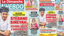 Voici la Une de Le Dimanche/L'Hebdo de ce Dimanche 24 Août 2025