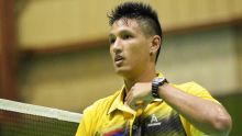 JIOI - Badminton : victoire du badiste mauricien, Julien Paul, qui se défait facilement de son adversaire seychellois