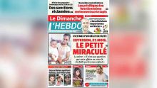 Voici la Une de Le Dimanche / L'Hebdo