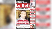 Voici la Une du Defi Quotidien de ce lundi 13 août 2018