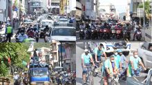 [En images] Rallye contre la flambée des prix des carburants : vélos, motos, voitures et camionnette de la partie