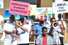 Eau : marche de protestation de l'Anti-Privatisation Platform à Rose-Hill 