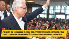 Pension de vieillesse à Rs 20 000 et médicaments gratuits pour tous : les deux promesses électorales de Pravind Jugnauth