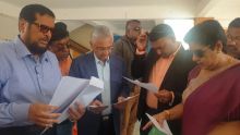 Nomination Day : Pravind Jugnauth et ses deux colistiers sont arrivés au centre de dépôt des candidatures