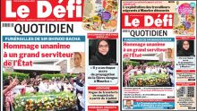 Voici la une du Défi Quotidien de ce Mardi 20 Juin 2023