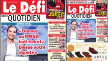 Voici la une du Défi Quotidien de ce Vendredi 05 Avril 2024
