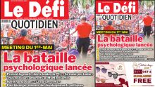 Voici la une du Défi Quotidien de ce Jeudi 02 Mai 2024