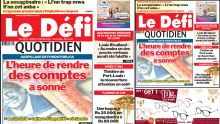 Voici la une du Défi Quotidien de ce Jeudi 27 Mars 2025