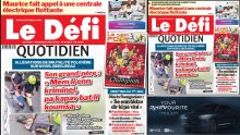 Voici la une du Défi Quotidien de ce Vendredi 02 Mai 2025