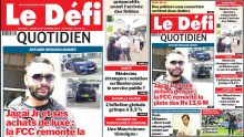 Voici la une du Défi Quotidien de ce Lundi 07 Septembre 2025