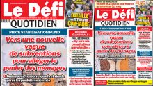 Voici la une du Défi Quotidien de ce Vendredi 12 Septembre 2025