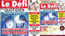 Voici la une du Défi Quotidien de ce Jeudi 09 Octobre 2025