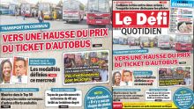 Voici la une du Défi Quotidien de ce mercredi 26 janvier 2022