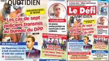 Voici la une du Défi Quotidien de ce mercredi 15 Juin 2022