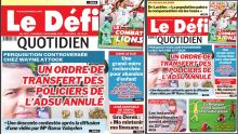 Voici la une du Défi Quotidien de ce vendredi 02 Décembre 2022