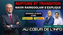 Navin Ramgoolam, l'invité de l'émission «Au Cœur de l’Info» ce vendredi