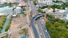Port-Louis : l’autopont Decaen vu du ciel  