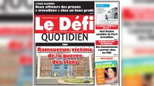 Voici la Une du Defi Quotidien de ce jeudi 15 août 2019