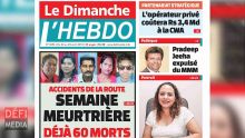 Voici la Une de Le Dimanche / L'Hebdo