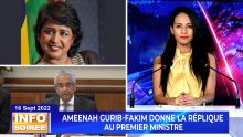 [Info Soirée] : «Lor ki baz pou aret mwa?» dit Ameenah Gurib Fakim