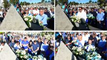 [En images] Hommage du PMSD à Sir Gaëtan Duval au cimetière Saint-Jean