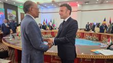 [En images] 5ᵉ Sommet de la COI à Madagascar : Ramgoolam rencontre Macron