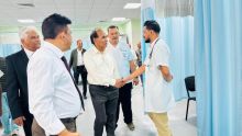 SAJ Hospital : Anil Bachoo rencontre le personnel 