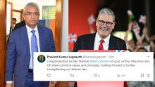 Pravind Jugnauth félicite le chef du parti travailliste britannique pour sa victoire aux législatives