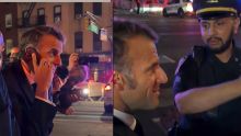 A New York, Macron à pied, bloqué par le passage du convoi de Trump, l'occasion d'un coup de fil