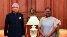 New Delhi : rencontre entre Pravind Jugnauth et la Présidente de l'Inde Droupadi Murmu 