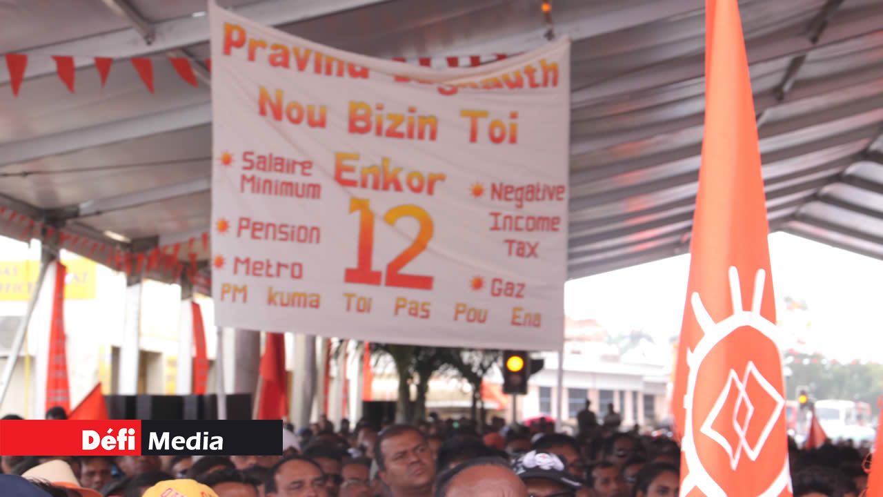 Une banderole pour saluer le travail accompli par l’Alliance Lepep.