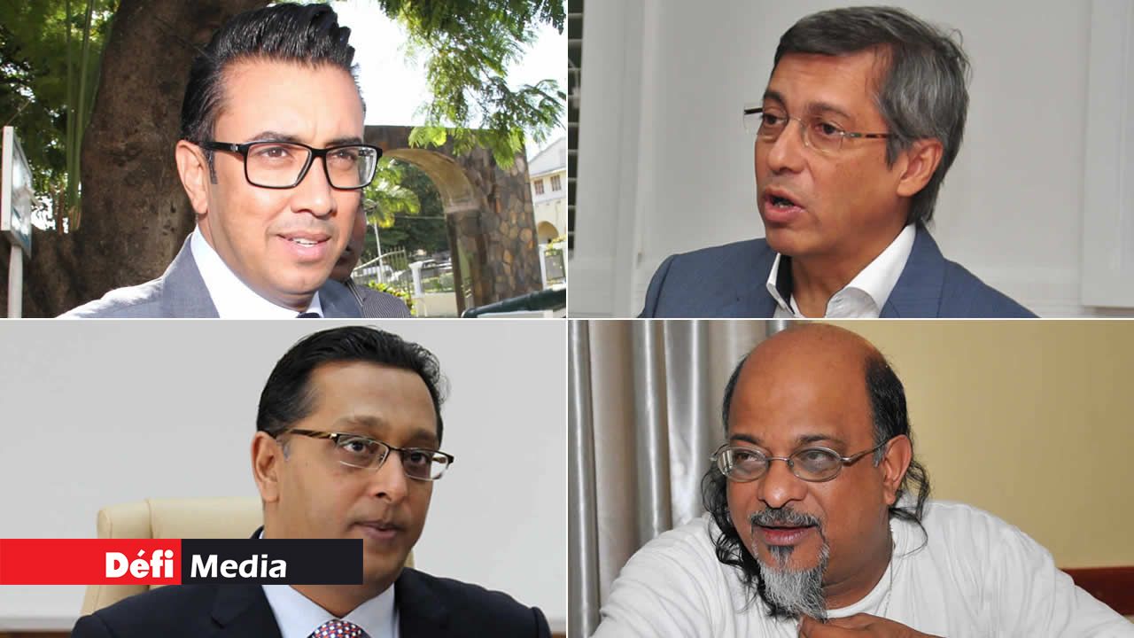 Shakeel Mohamed, Xavier-Luc Duval, Roshi Bhadain et Ashok Subron