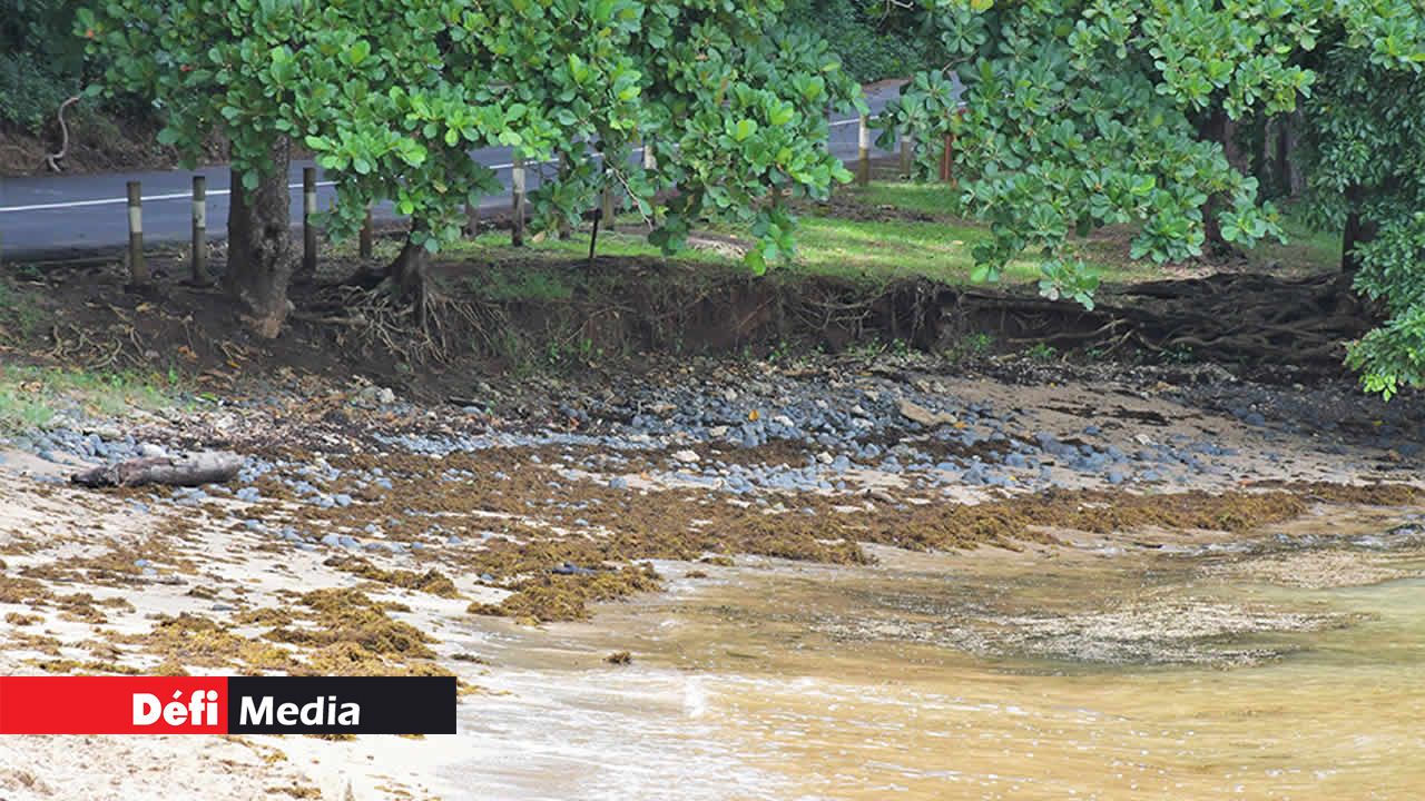 Si aucune mesure de protection n’est prise, la plage de la Baie-du-Jacotet risque de disparaître, mettant ainsi en péril la route qui lui est adjacente.