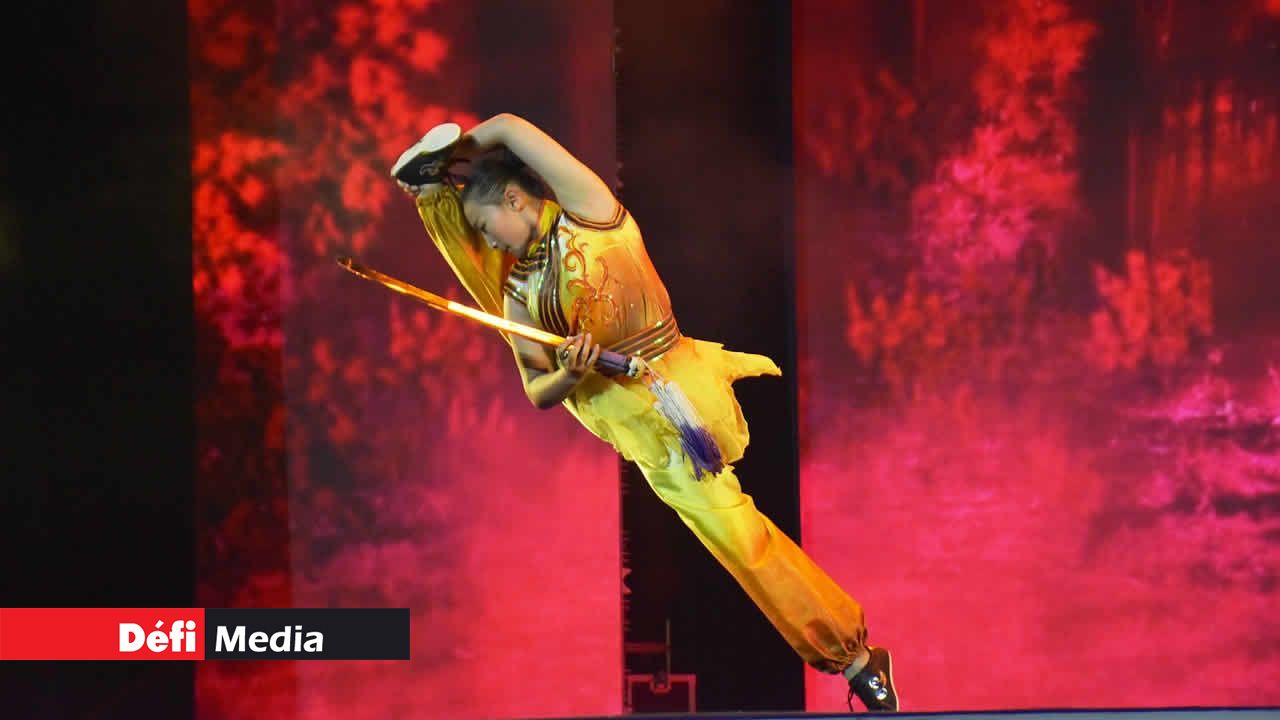 Des diverses techniques d’arts martiaux sont présentées au public. Kung Fu