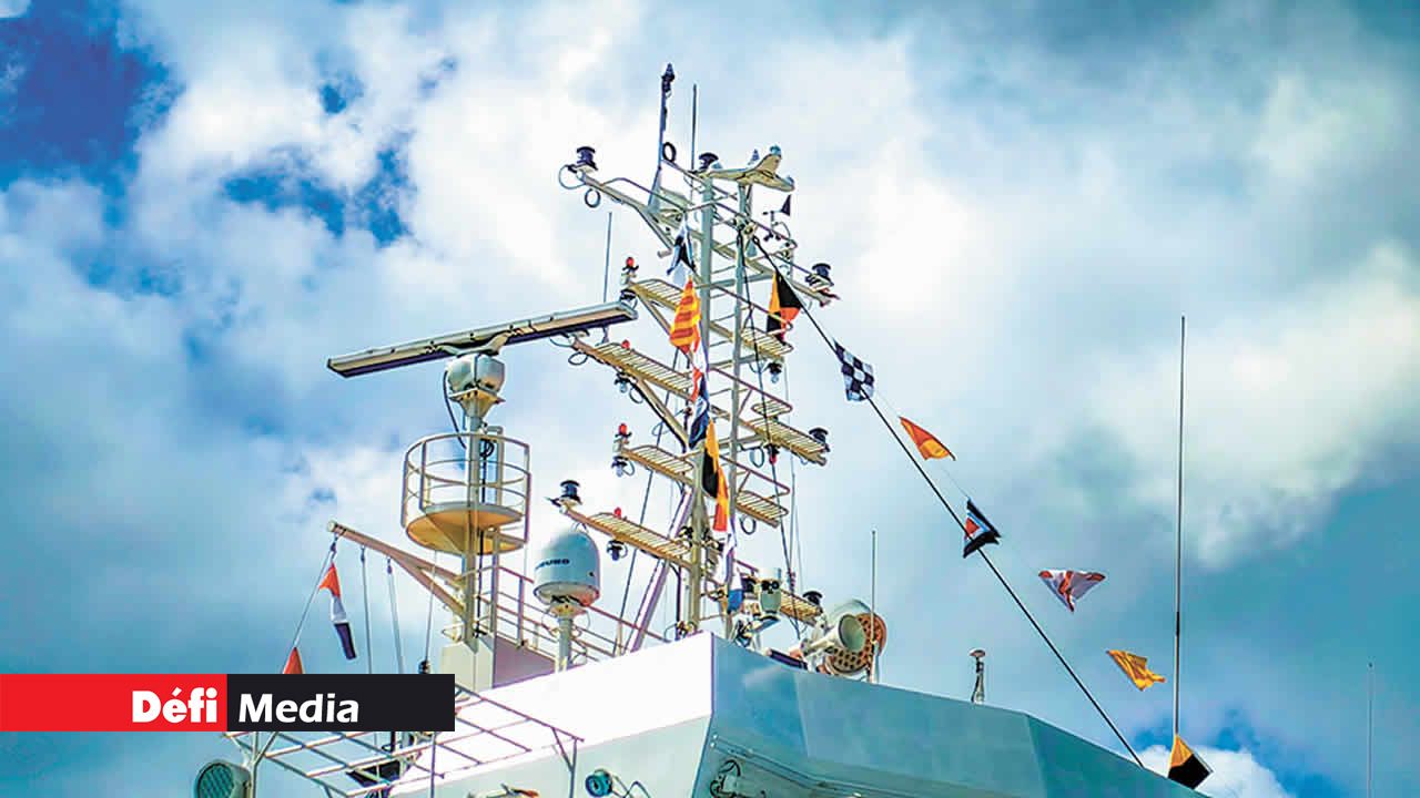 Le système de navigation du MV Peros Banhos.