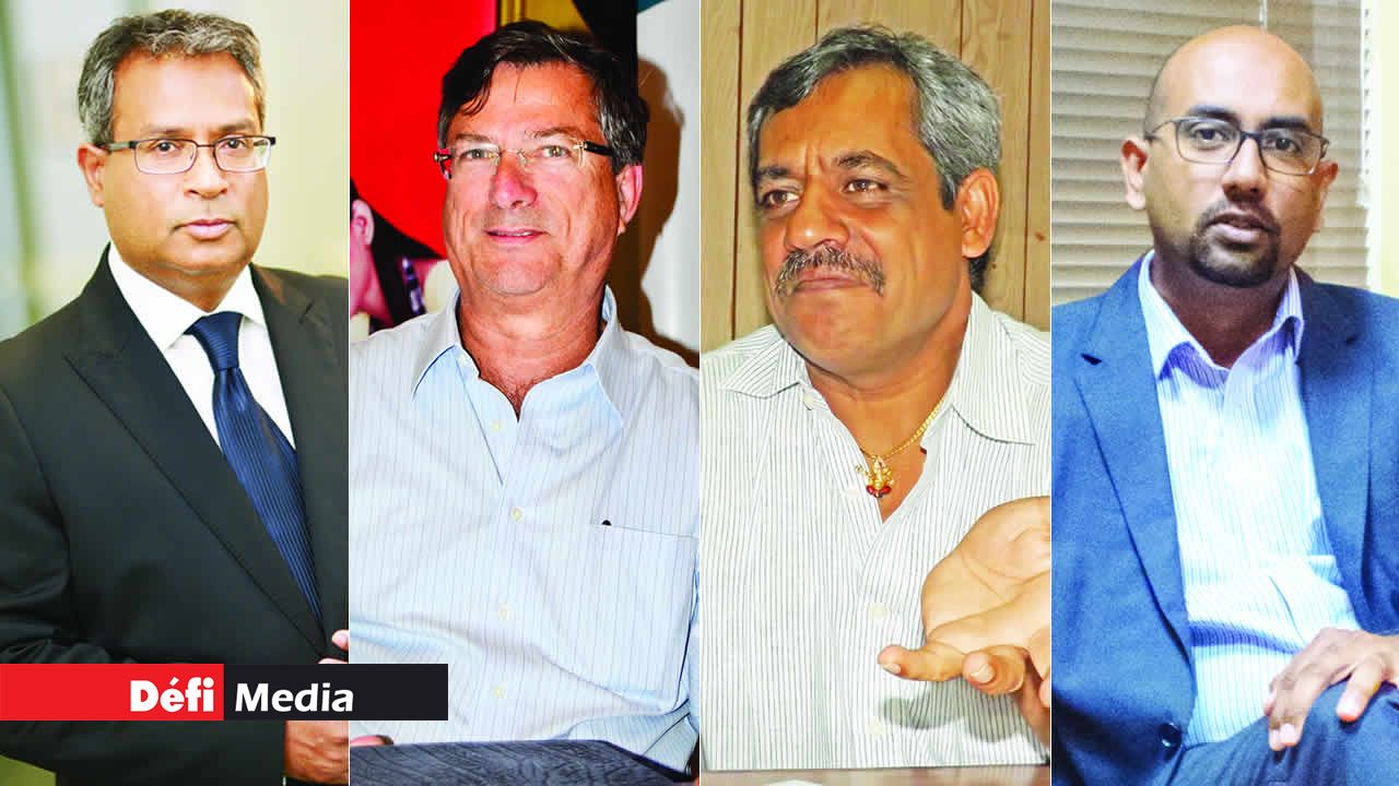 Raju Jaddoo, Sylvan Oxenham, Amar Deerpalsing et Ken Arian