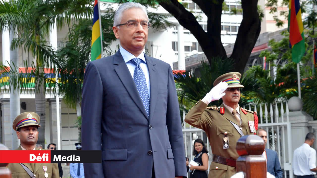 Pravind Jugnauth, Premier ministre, après la prestation de serment le 23 janvier.