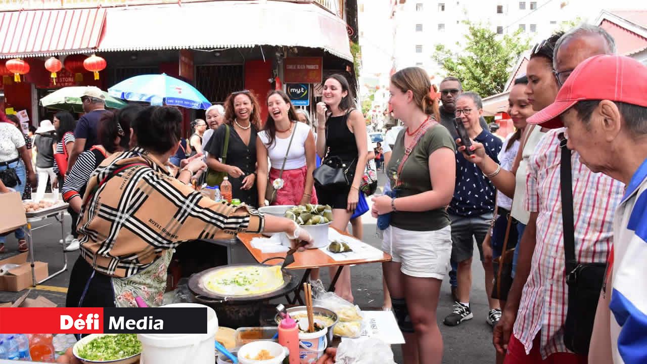 La bonne humeur était au rendez-vous dans les rues de Chinatown.