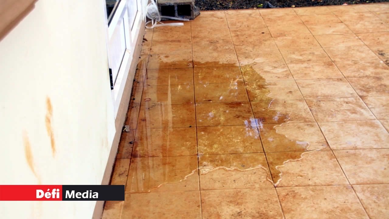 L’eau s’accumule devant l’entrée du Village Hall. Notre-Dame