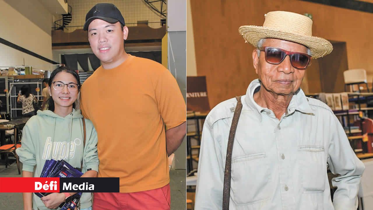 Le couple Leung de Roches-Brunes est venu se renseigner sur l’ameublement. Frère Pol a été parmi les premiers visiteurs au Salon le samedi 3 juin.