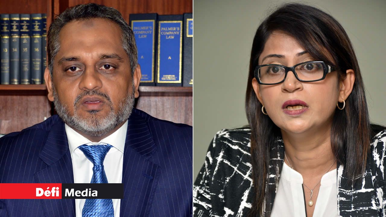 Reza Uteem et Roubina Jadoo-Jaunbocus