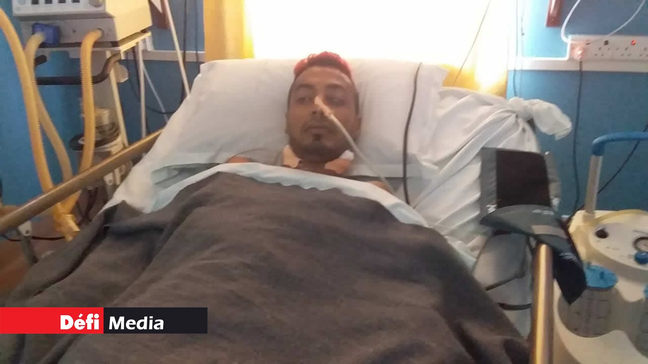 Akshay est admis à l’hôpital de Flacq.