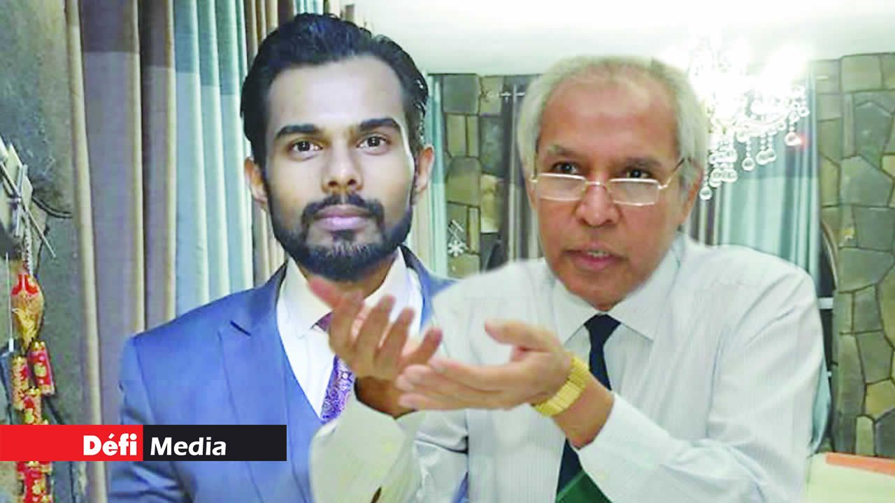 Dr Vimesh Sewsurn et Le ministre de la Santé, Anwar Husnoo