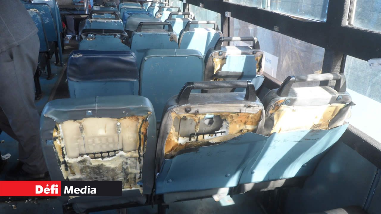 Autobus saccagé